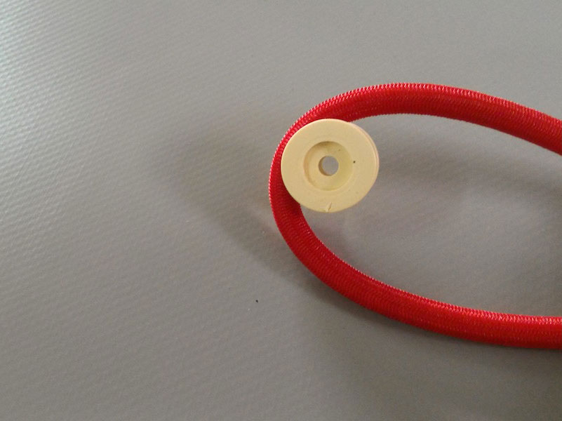 Corda elastica professionale da mm 8 di diametro + Bottoni in materiale plastico