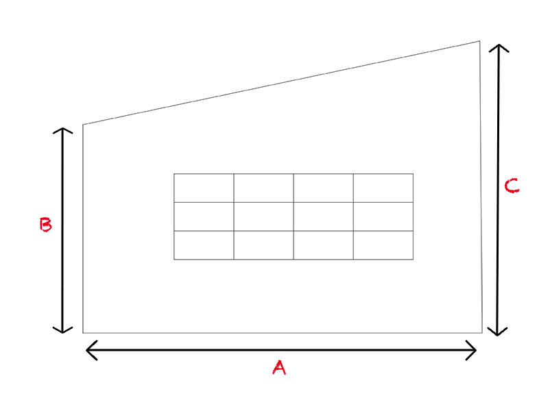 Trapezoidale con finestra
